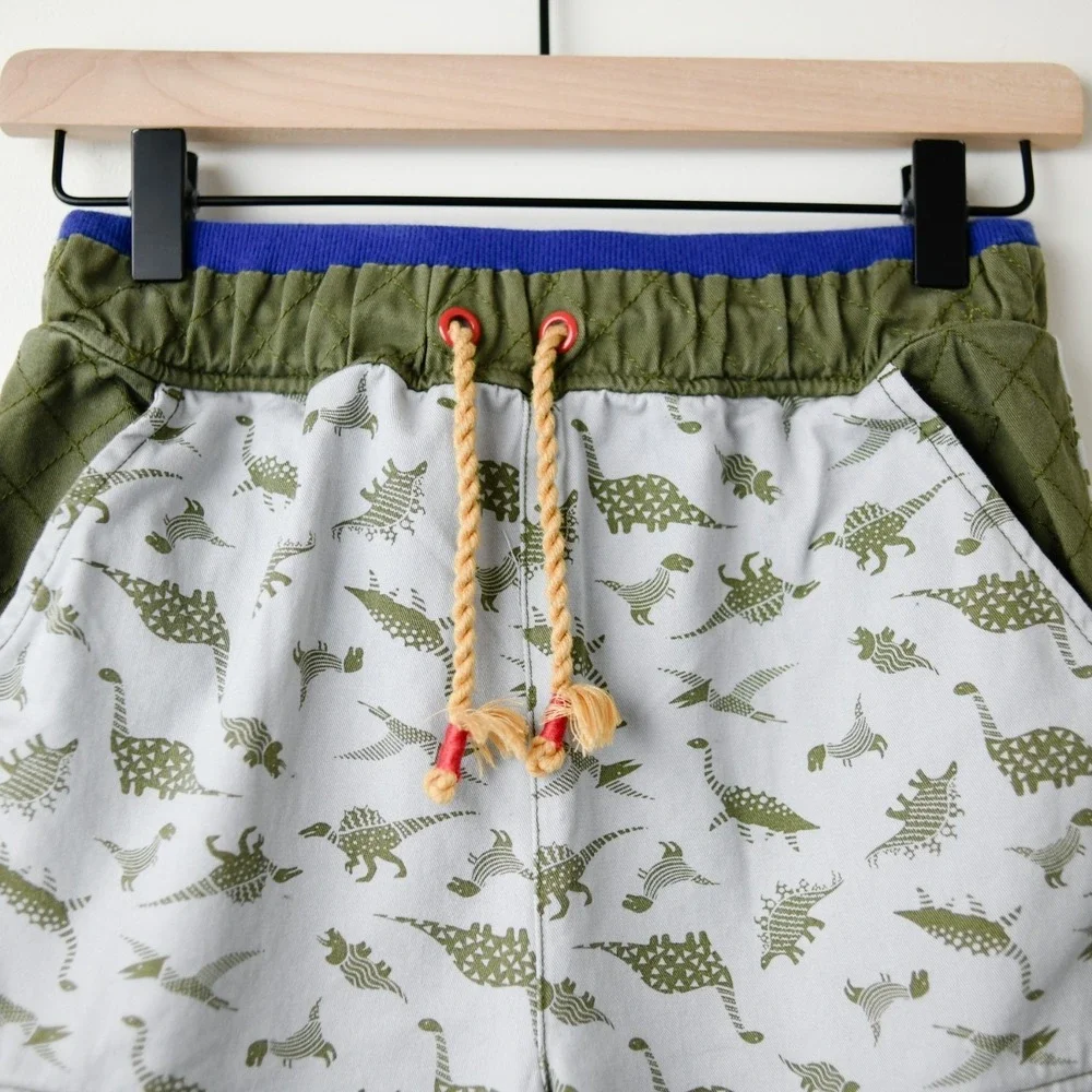Matilda Jane Whimsical‎ Dino Print Playful Preppy Colorful Kids Shorts Size 10